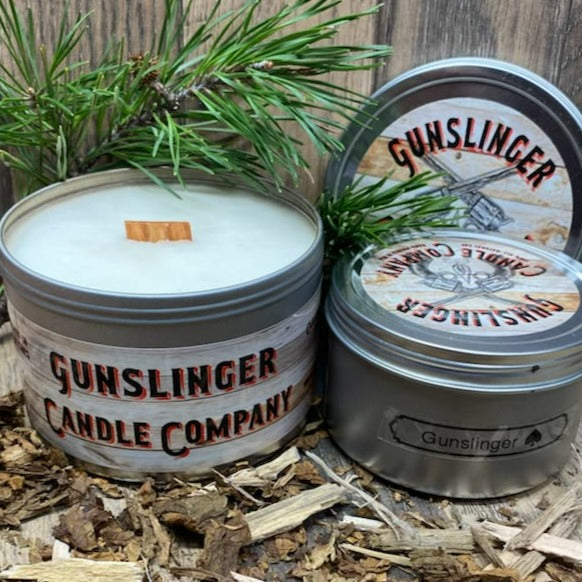 Natural soy wax candle with crackling wood wick