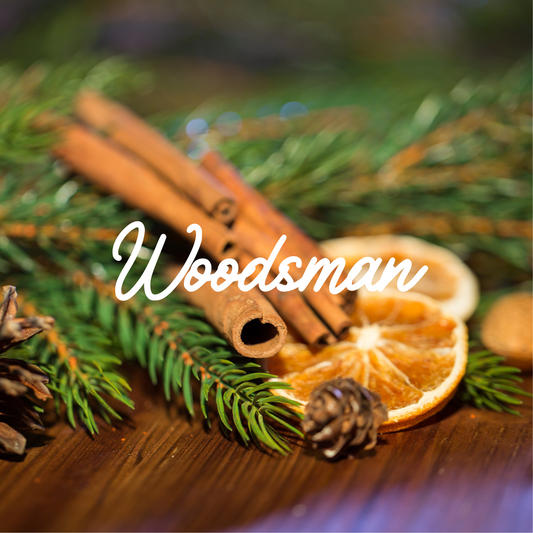 Woodsman 100% All-Natural Soy Candle with Crackling Wood Wick