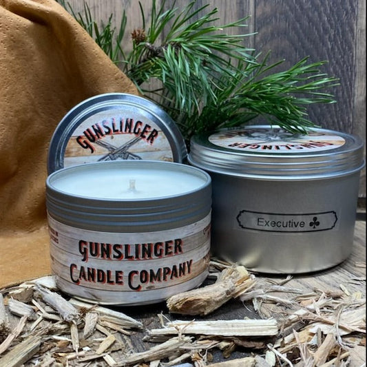 Executive natural soy wax candle with cotton wick