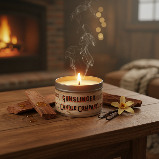 Gunslinger Natural Soy Wax Candle with Cotton Wick