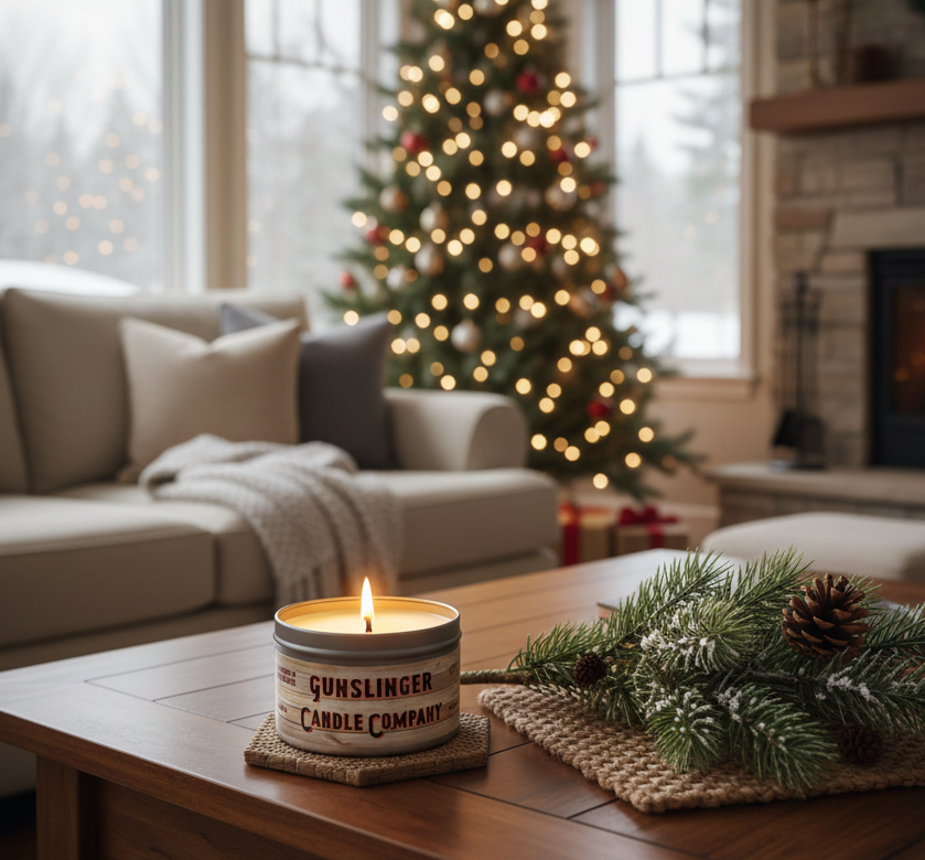 Woodsman 100% All-Natural Soy Candle with Cotton Wick