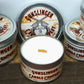 Woodsman 100% All-Natural Soy Candle with Crackling Wood Wick